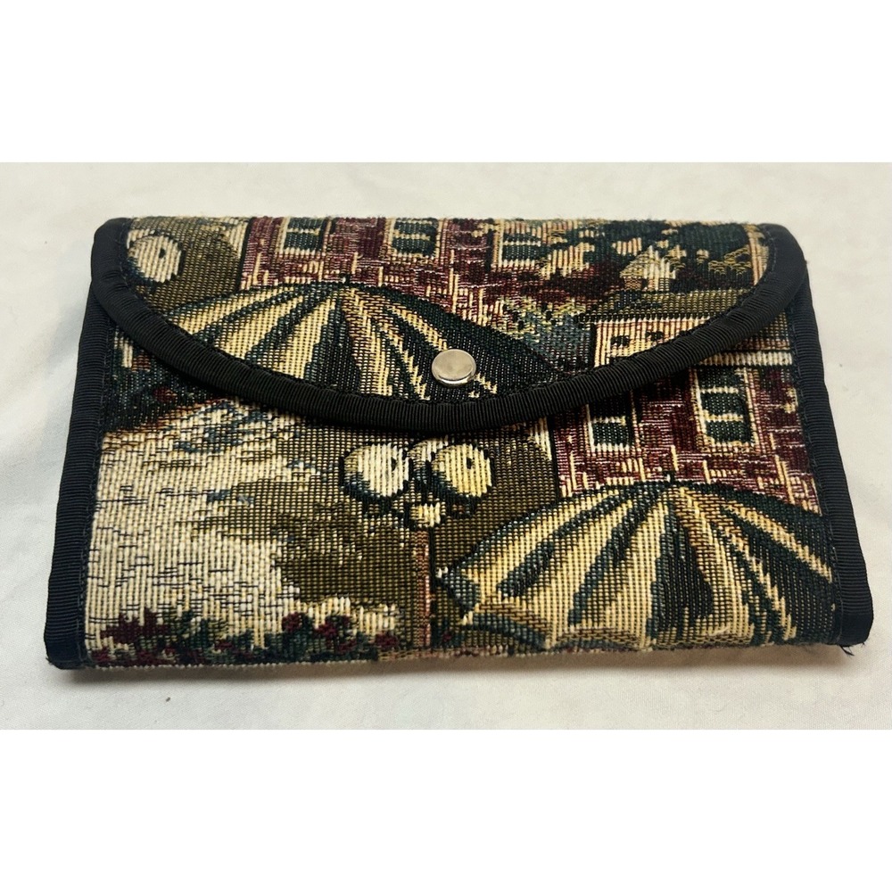 VTG Tapestry Wallet Womens Cottagecore Boho City Travel